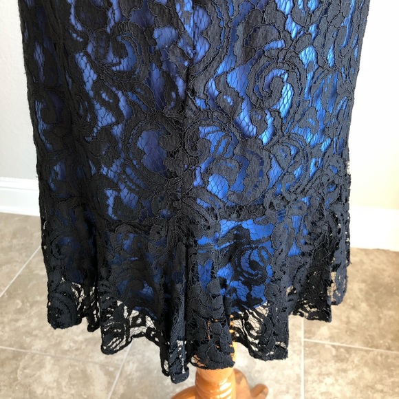 Jasmine Dress Size 6 Black Lace Overlay Sleeveless - Picture 5 of 6